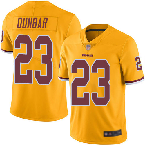 Washington Redskins Limited Gold Men Quinton Dunbar Jersey NFL Football #23 Rush Vapor